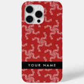 Kerst Garland, Rood, Jouw naam, Personaliseren Case-Mate iPhone Case (Achterkant)