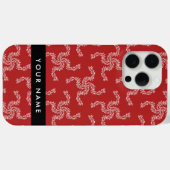 Kerst Garland, Rood, Jouw naam, Personaliseren Case-Mate iPhone Case (Achterkant (horizontaal))