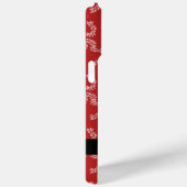 Kerst Garland, Rood, Jouw naam, Personaliseren Case-Mate iPhone Case (Achterkant / Rechts)