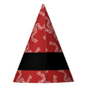 Kerst Garland, Rood, Jouw naam, Personaliseren Feesthoedjes (Achterkant)