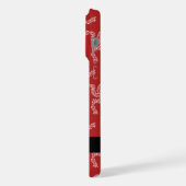 Kerst Garland, Rood, Jouw naam, Personaliseren iPhone Hoesje (Linkerkant)