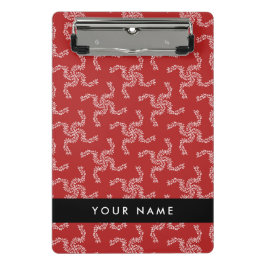 Kerst Garland, Rood, Jouw naam, Personaliseren Mini Klembord