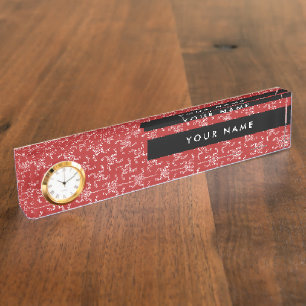 Kerst Garland, Rood, Jouw naam, Personaliseren Naambordje