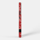 Kerst Garland, Rood, Jouw naam, Personaliseren Samsung Galaxy Hoesje (Rechterkant)