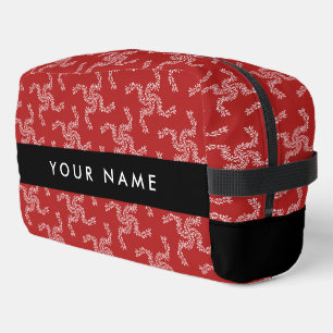 Kerst Garland, Rood, Jouw naam, Personaliseren Toilettasje