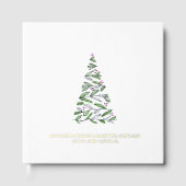 Kerst Gastboek Waterverf Tree Gastenboek (Voorkant)