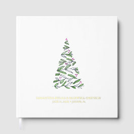 Kerst Gastboek Waterverf Tree Gastenboek