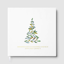 Kerst Gastboek Waterverf Tree Gastenboek