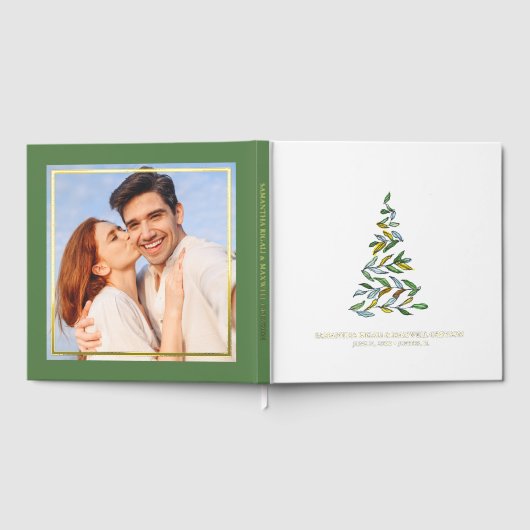 Kerst Gastboek Waterverf Tree Gastenboek (Volledig)