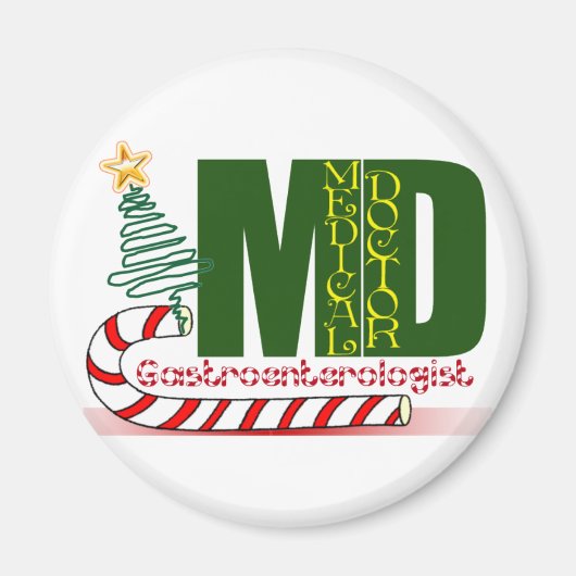 KERST GASTRO-ENTEROLOOG MAGNEET (Voorkant)