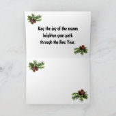 Kerst Gazebo Kaart, Vrolijk Kerstfeest Horizontaal Feestdagen Kaart (Binnen)