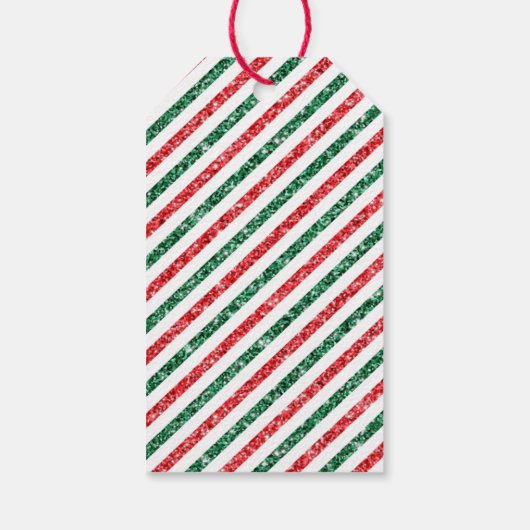 Kerst  Gebakken met Liefde Glitter Cadeaulabel (Achterkant)