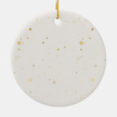 Kerst gebladerte krans met rode boog keramisch ornament (Achterkant)