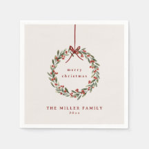 Kerst gebladerte krans met rode boog