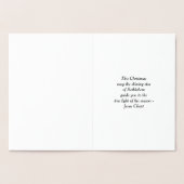 Kerst Geboorte Christelijke Religieuze Jezus Folie Kaarten (Binnen)