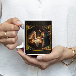 Kerst Geboorte Heilige Familie Religieus Koffiemok