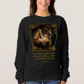 Kerst Geboorte Heilige Familie Religieus Lucas 2:1 Trui (Voorkant)