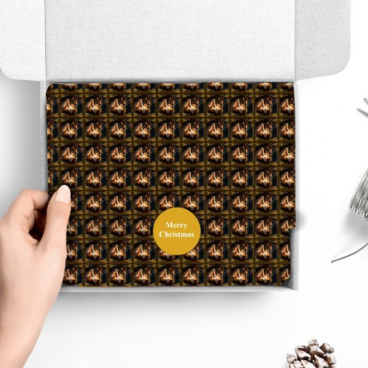 Kerst Geboorte Heilige Familie Religieus Tissuepapier