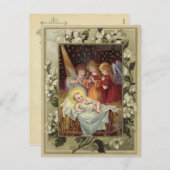 Kerst Geboorte  Reproductie Briefkaart (Voorkant / Achterkant)