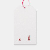 Kerst Gebreide Herten Trui Cadeaublaadjes Cadeaulabel (Achterkant)