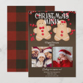 Kerst Gebruinde Cake Mini's Fotografie Flyer Kaart (Voorkant / Achterkant)