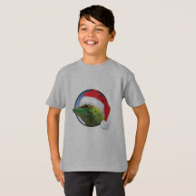 Kerst Gecko - Kinderen Basic T-Shirt