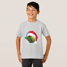 Kerst Gecko - Kinderen Basic T-Shirt