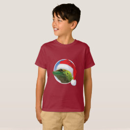 Kerst Gecko - Kinderen Basic T-Shirt