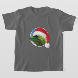 Kerst Gecko - Kinderen Basic T-Shirt