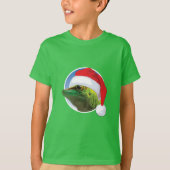 Kerst Gecko - Kinderen Basic T-Shirt (Voorkant)