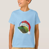 Kerst Gecko - Kinderen Basic T-Shirt (Voorkant)