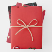 Kerst Gedrukte inpakpapier vellen (In situ)