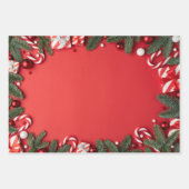 Kerst Gedrukte inpakpapier vellen (Voorkant)