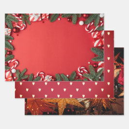 Kerst Gedrukte inpakpapier vellen