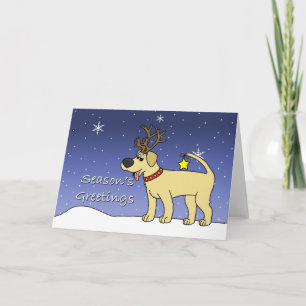 Kerst Geel Lab Kerst Kaart