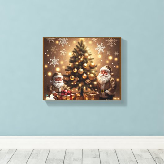 "Kerst Geest" Canvas Afdruk (Insitu (Houten vloer))