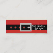 Kerst Geheim Santa Naam Tekening Kaart Contactkaartje (Voorkant)