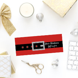 Kerst Geheim Santa Naam Tekening Kaart Contactkaartje