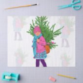 Kerst geïllustreerd feestweefselpapier tissuepapier (Craft)