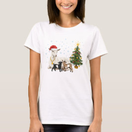 Kerst Geit T-shirt – Rustieke Natuur