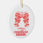 Kerst, gejuich en geesten keramisch ornament (Rechts)