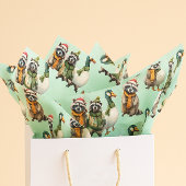 Kerst Gekke Goose Feral Raccoon Tissuepapier