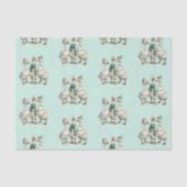 Kerst Gekke Goose Holiday Jolly Tissuepapier (Voorkant)