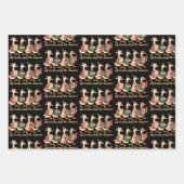 Kerst Gekke Leraar Gans Gift Gezellige Winter Inpakpapier Vel (Voorkant)