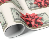 Kerst Geld Stapel Gift met Lint Cadeaupapier (Rol Hoek)