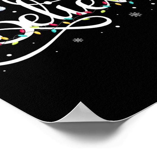 Kerst Geloof Santa Claus Grappige Familie Matchin Poster (Hoek)