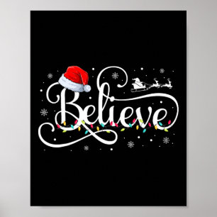 Kerst Geloof Santa Claus Grappige Familie Matchin Poster