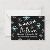 Kerst Geloof Thema Flat Note Kaart Notitiekaartje (Voorkant)