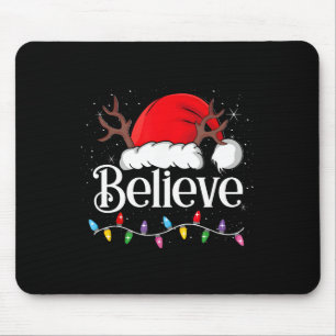 Kerst gelooft in Santa Clause Family Matching Muismat