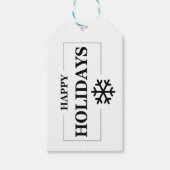 Kerst Gelukkig Feest Maatwerk Geschenk Prettig Ker Cadeaulabel (Voorkant)